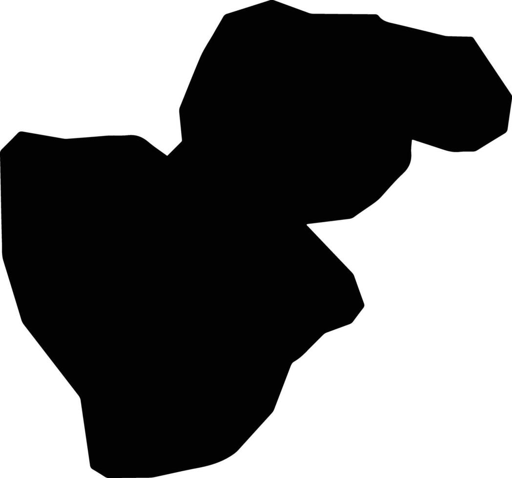 Oyam Uganda silhouette map vector
