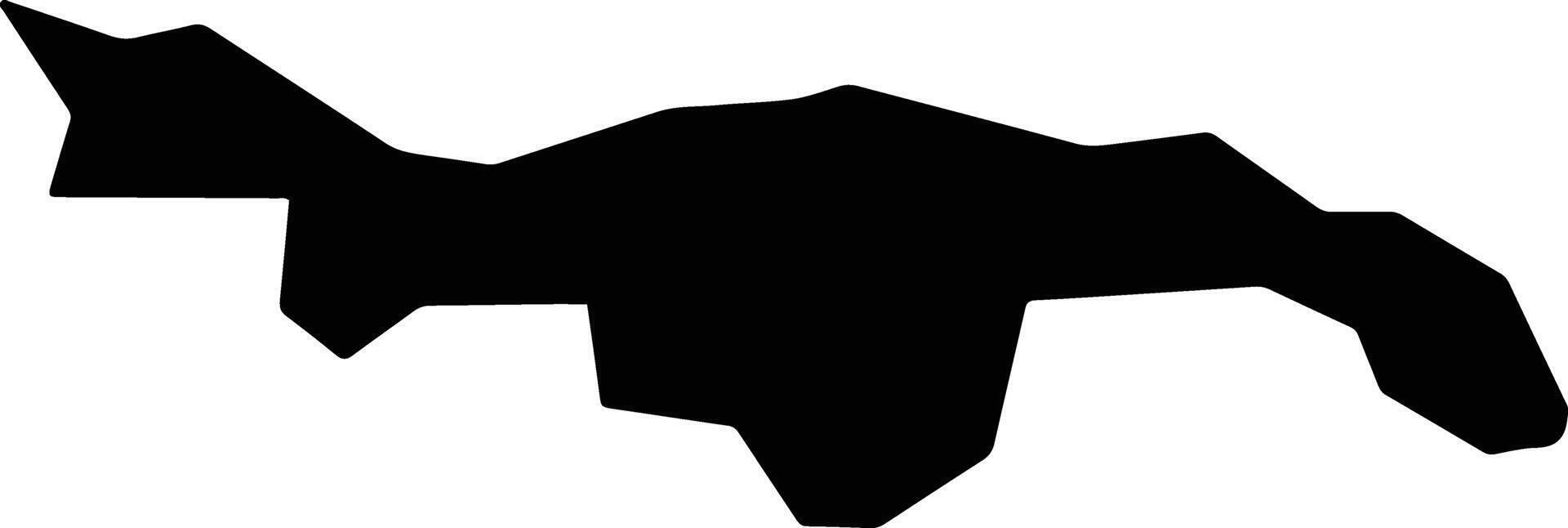 Oyigbo Nigeria silhouette map vector