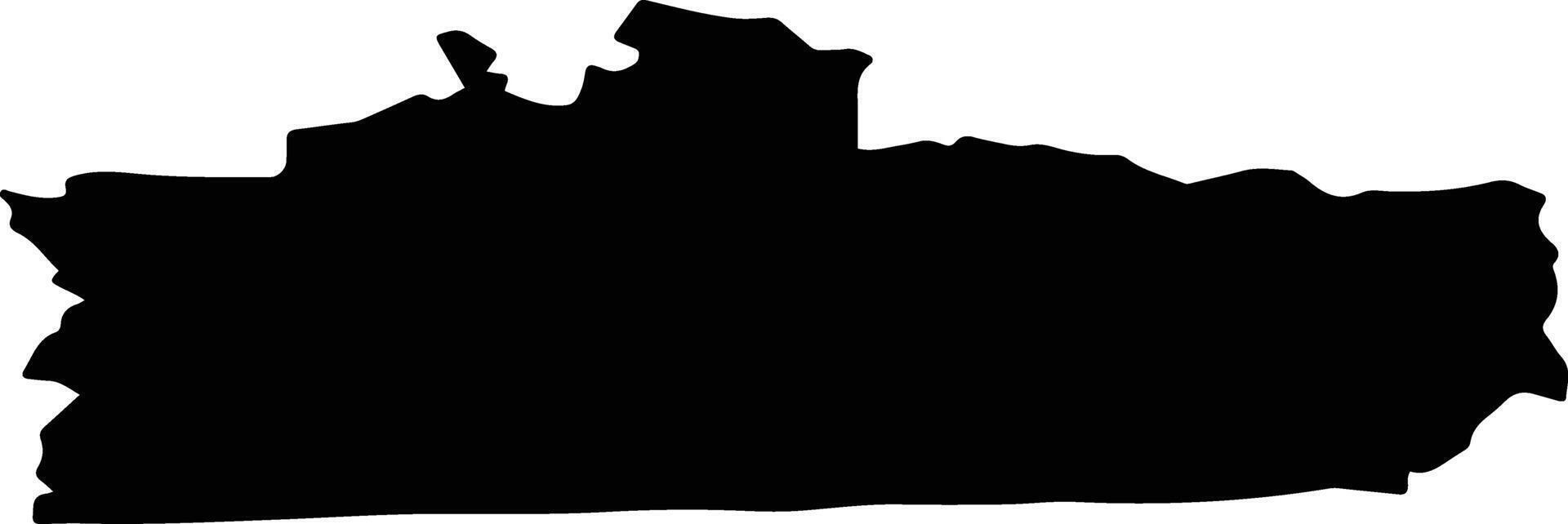 Ozyorsky District Russia silhouette map vector