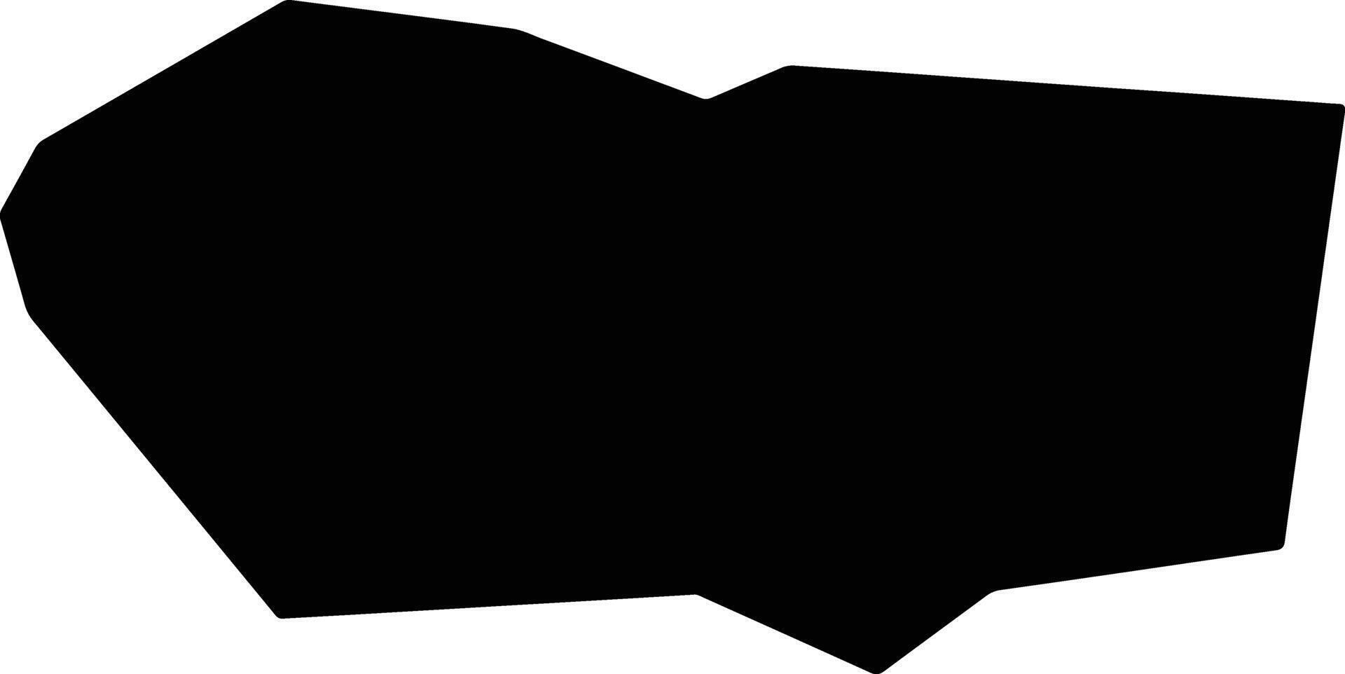 Pacajus Brazil silhouette map vector