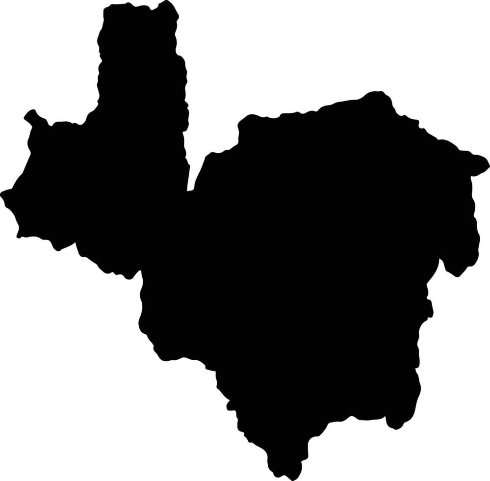 Pacho Colombia silhouette map vector