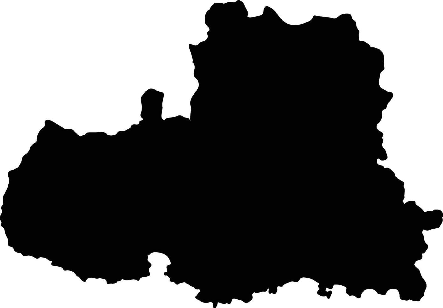 Pacitan Indonesia silhouette map vector