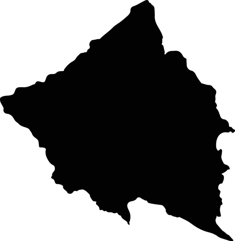 Padang Lawas Indonesia silhouette map vector
