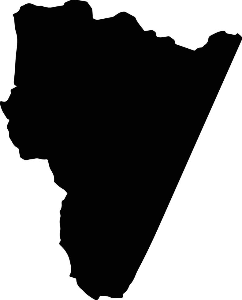 Padilla Colombia silhouette map vector