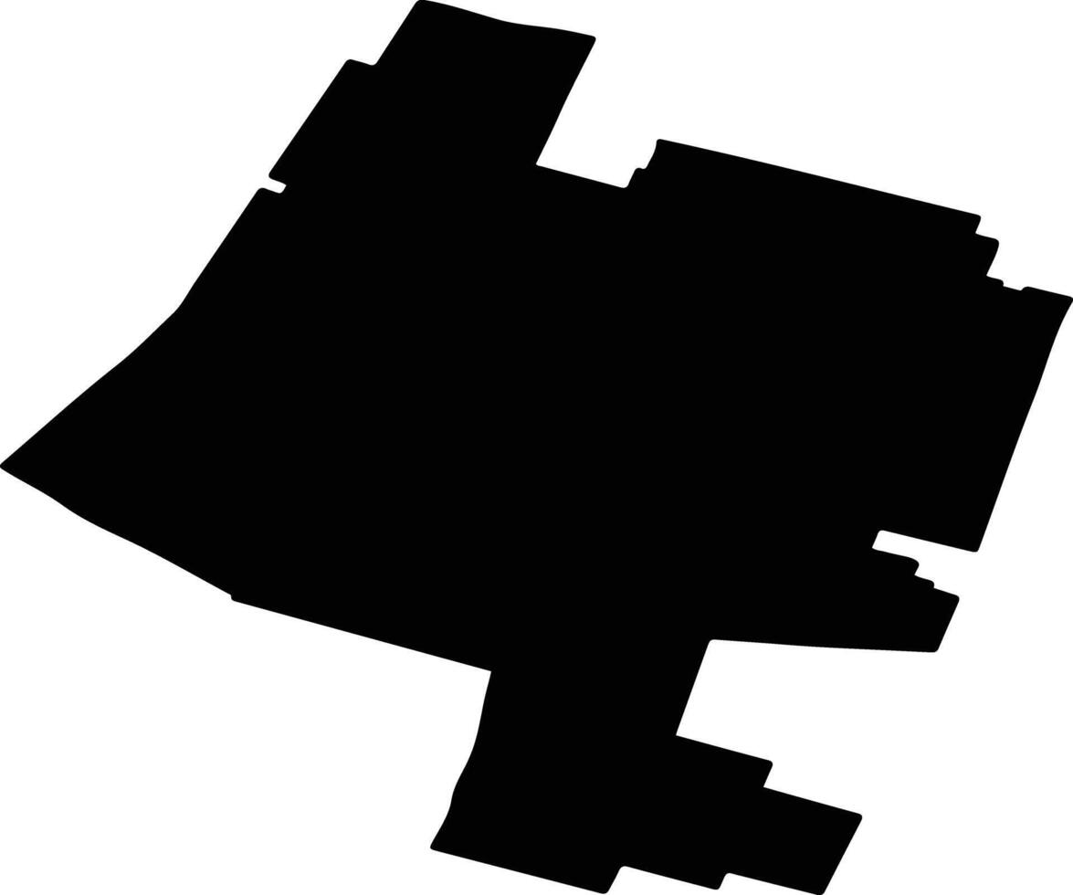 PADINA Romania silhouette map vector