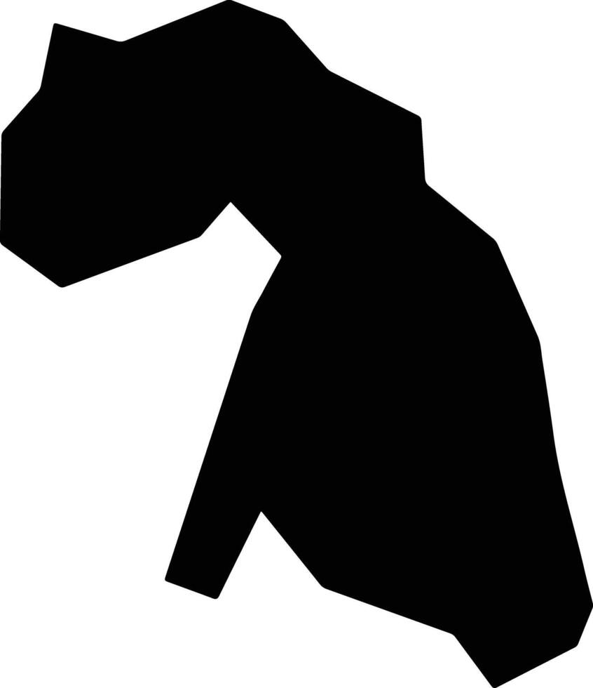 Padre Carvalho Brazil silhouette map vector