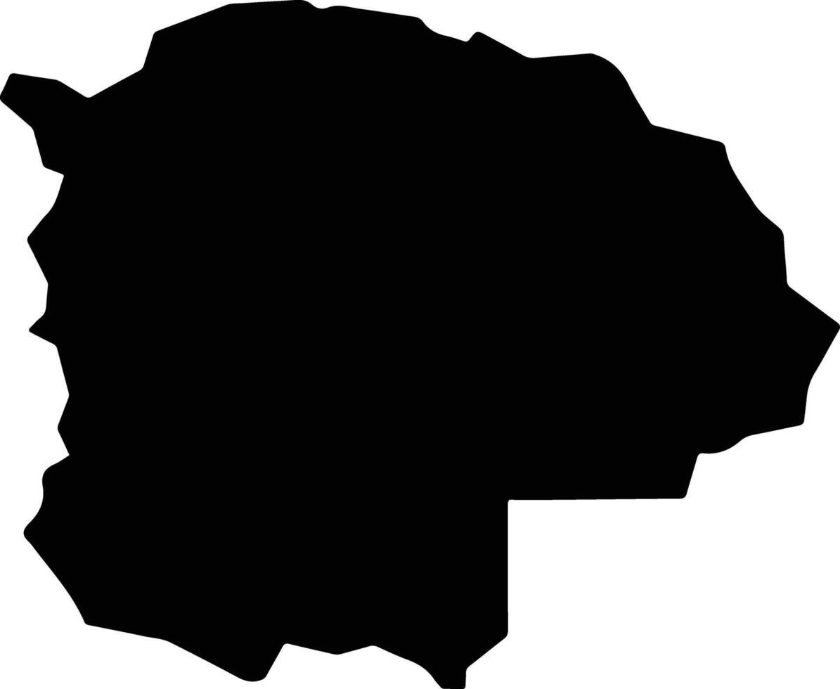 Padre Bernardo Brazil silhouette map vector