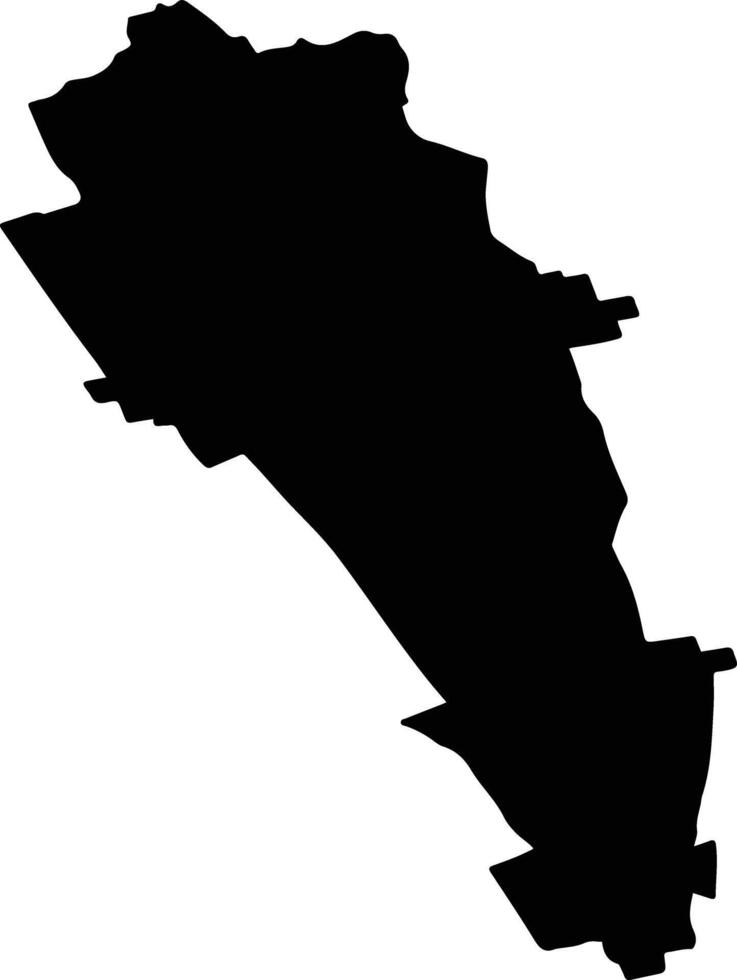 PADURENI Romania silhouette map vector
