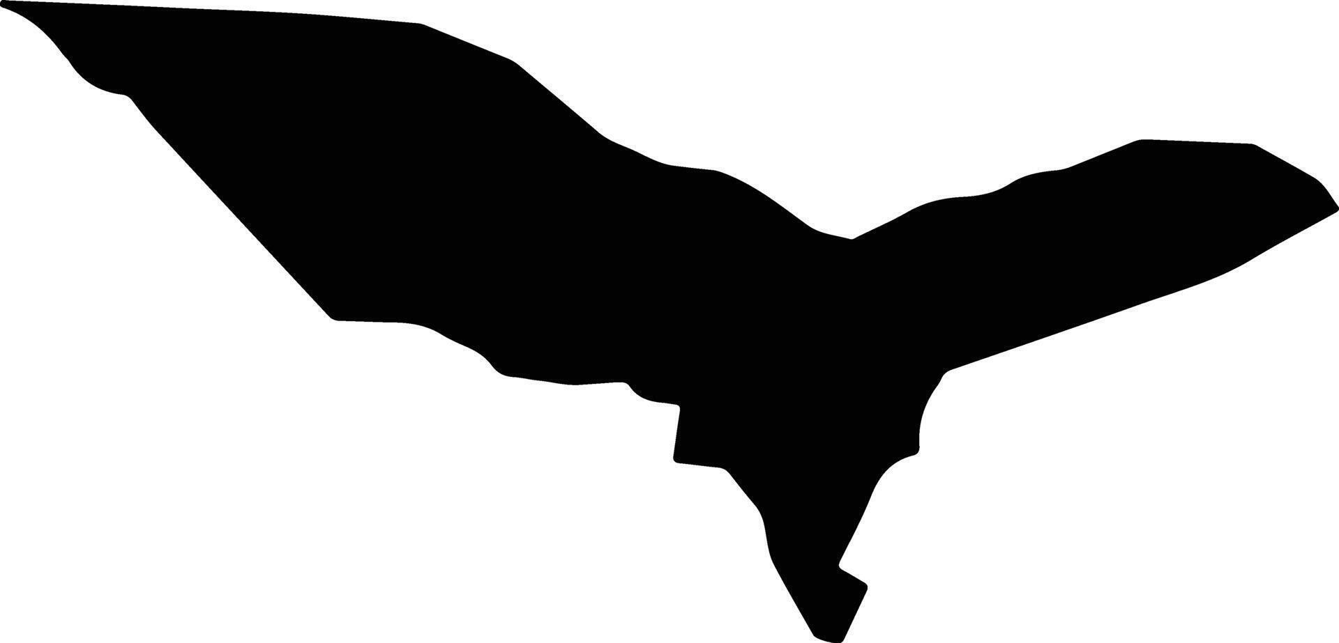Paix Bouche Saint Lucia silhouette map vector