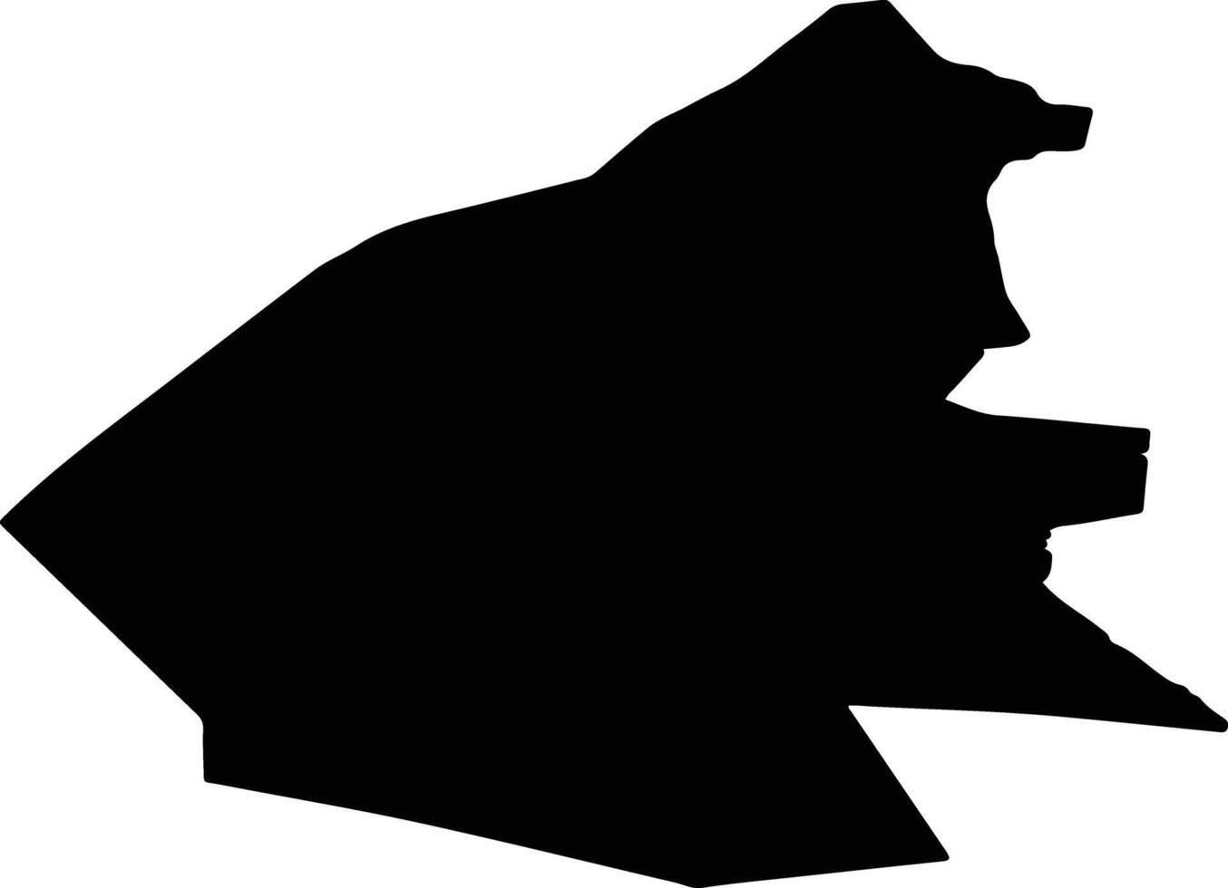 Pajala Sweden silhouette map vector