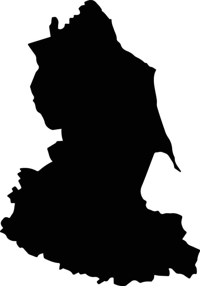 Pajapan Mexico silhouette map vector