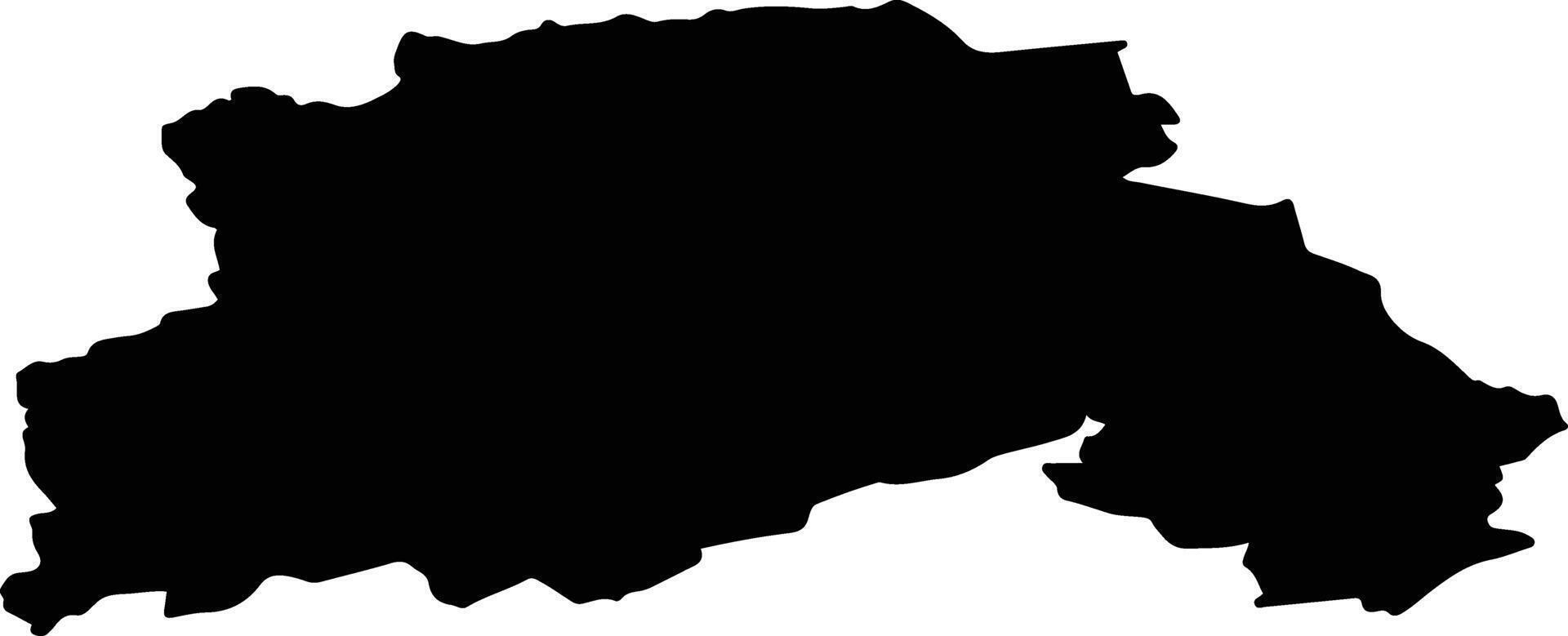 Pajusi vald Estonia silhouette map vector