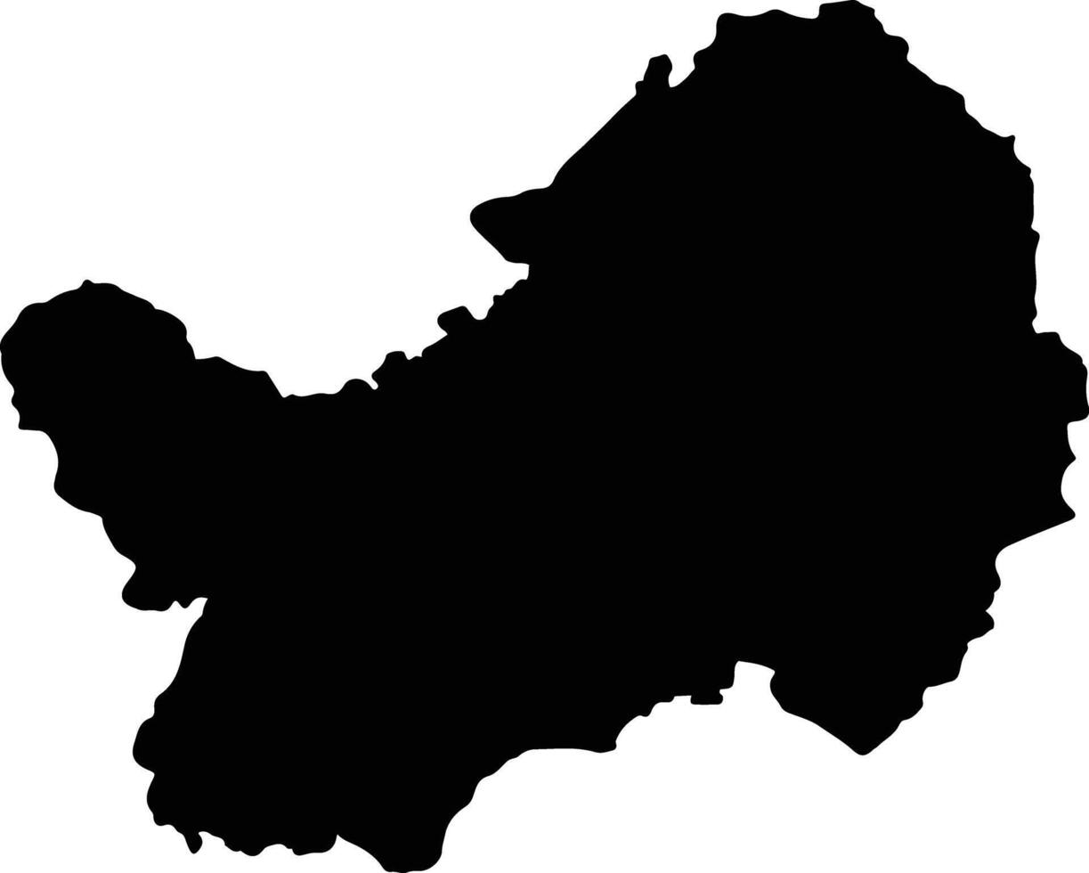 Pak Thong Chai Thailand silhouette map vector
