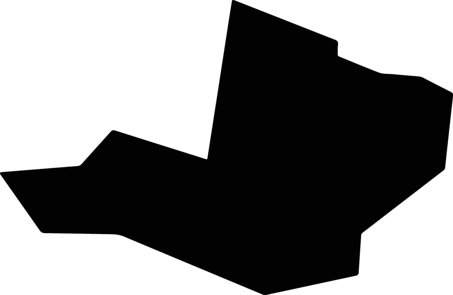 Pakhtachi Uzbekistan silhouette map vector