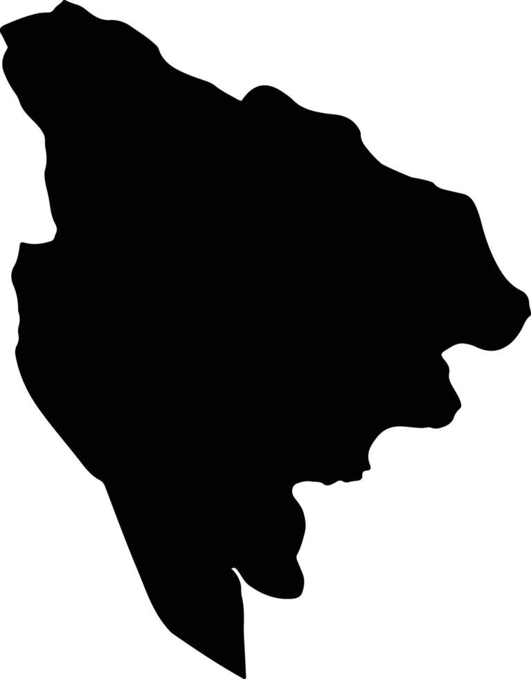 Pakpak Bharat Indonesia silhouette map vector