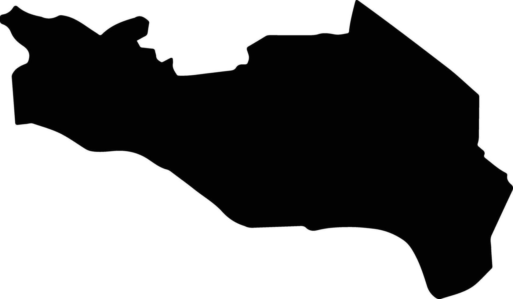 Pakxane Laos silhouette map vector