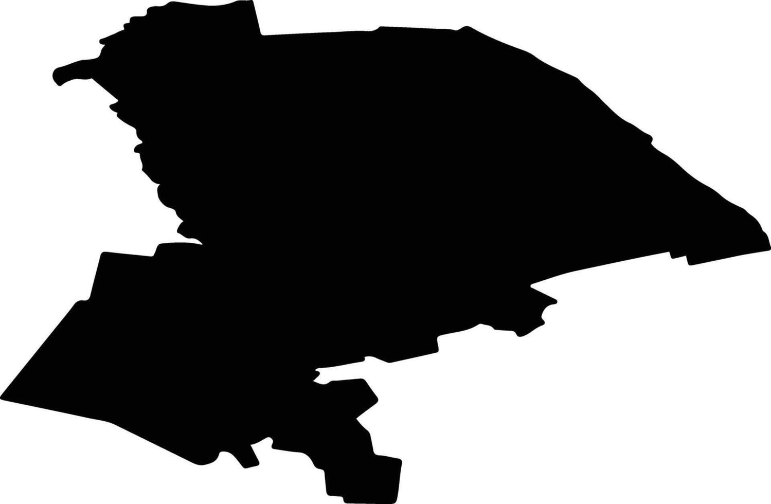 Pala vald Estonia silhouette map vector