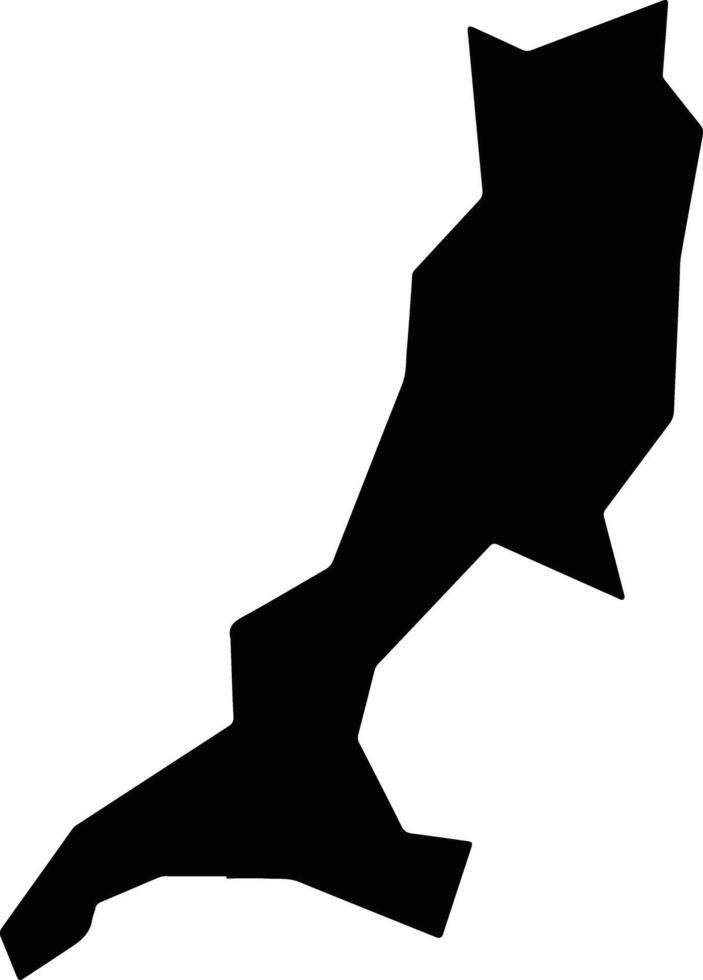 Palaichori Oreinis Cyprus silhouette map vector