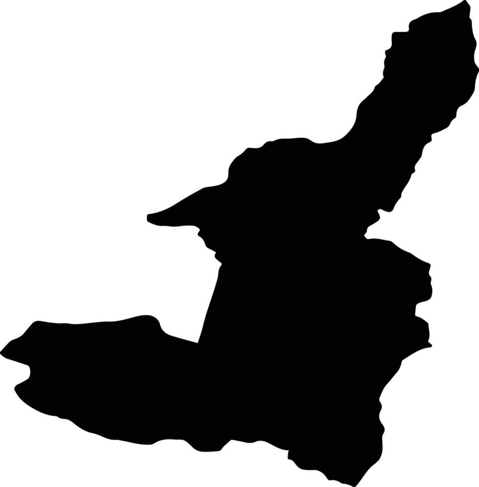PALANCA Romania silhouette map vector