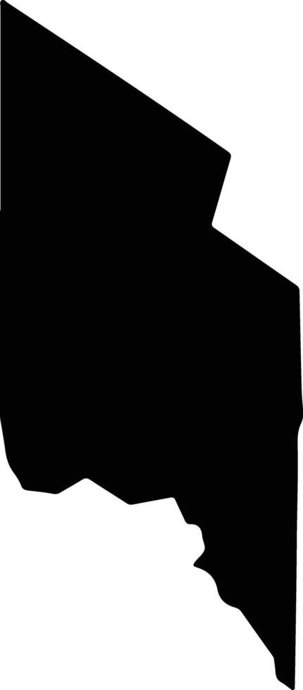 Palauli East Samoa silhouette map vector