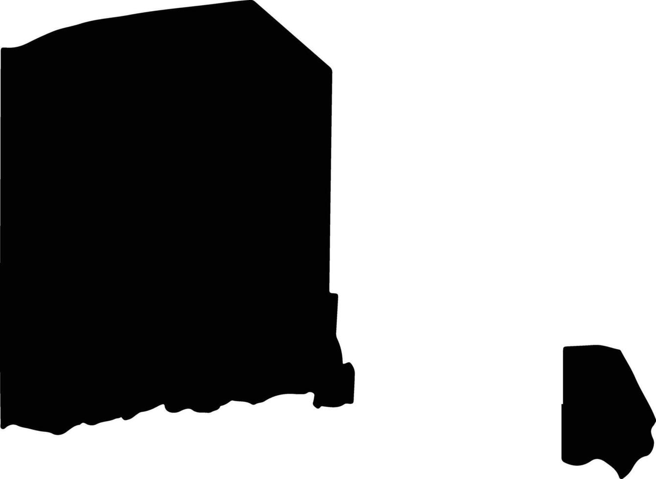 Palauli le Falefa Samoa silhouette map vector