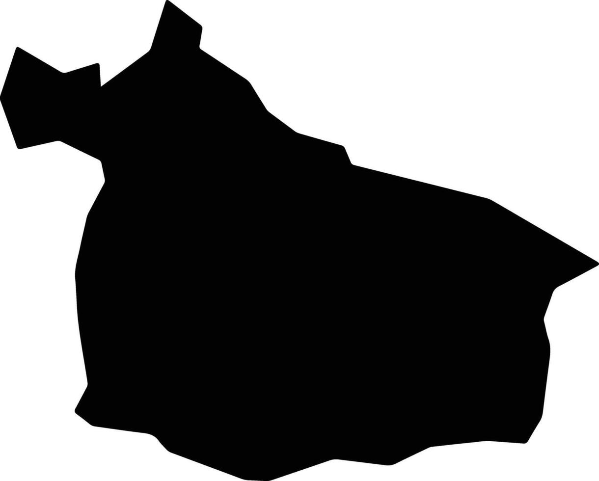 Palencia Guatemala silhouette map vector