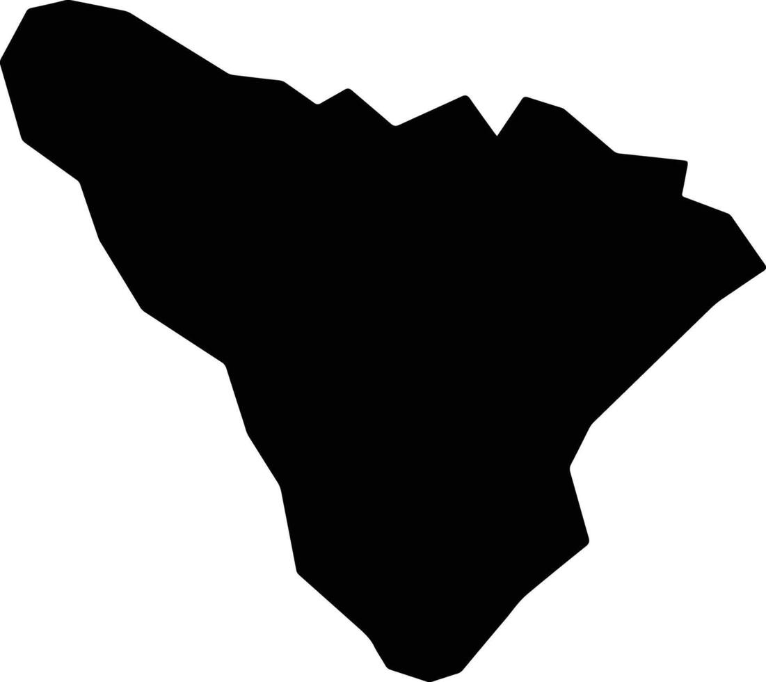 Palestina Brazil silhouette map vector