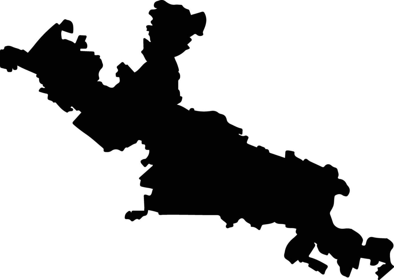 Palenque Mexico silhouette map vector