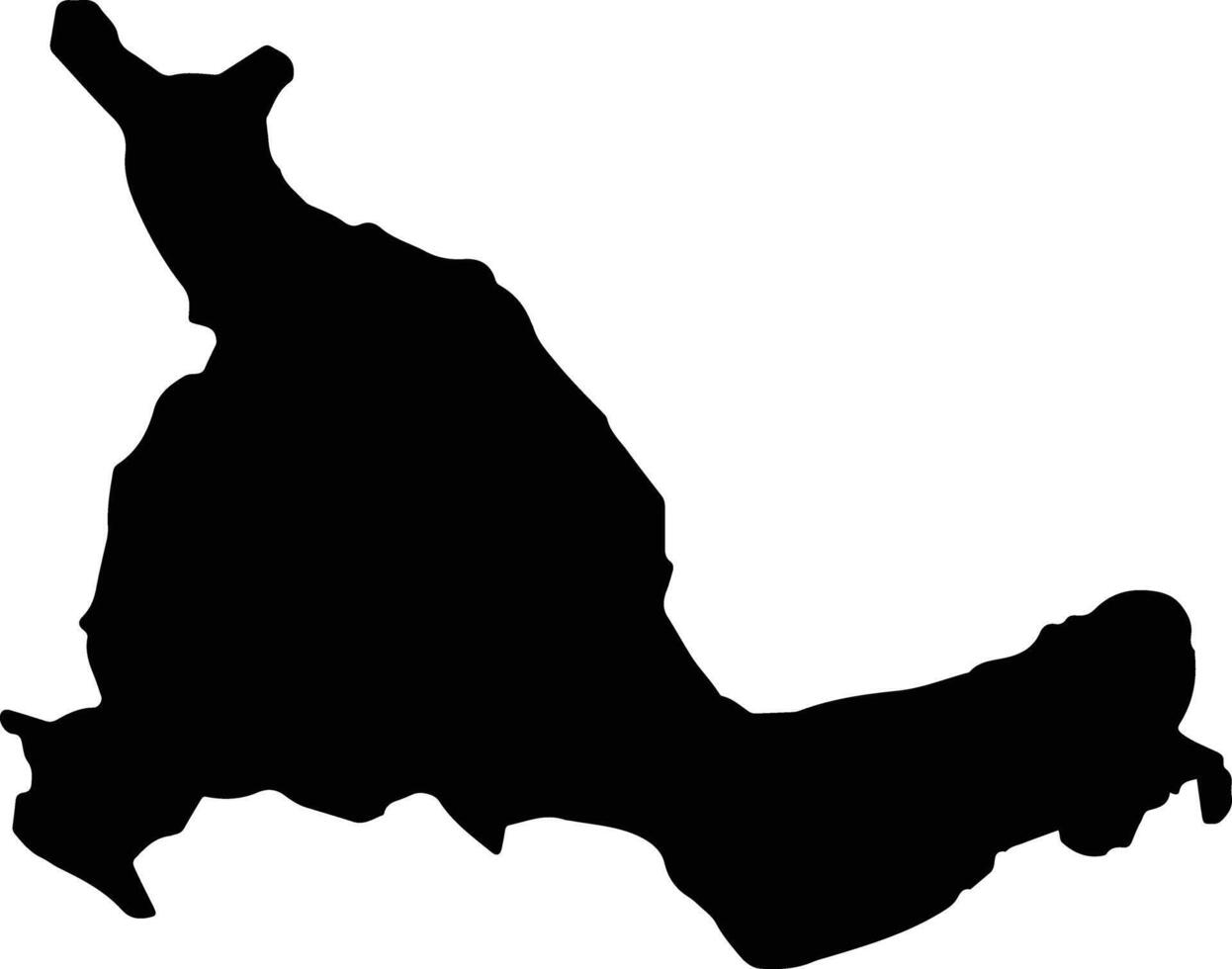Palm Island Australia silhouette map vector