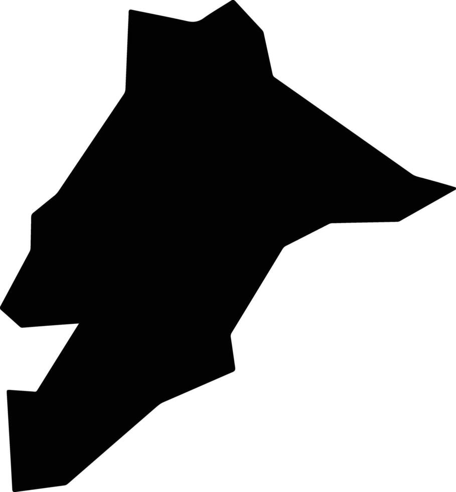 Palma Sola Brazil silhouette map vector