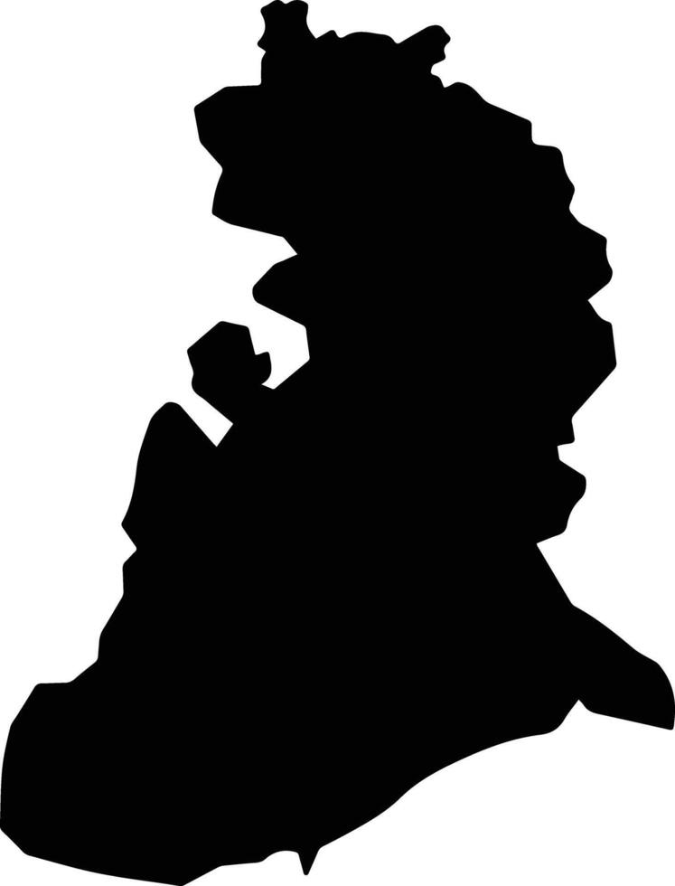 Palma Soriano Cuba silhouette map vector