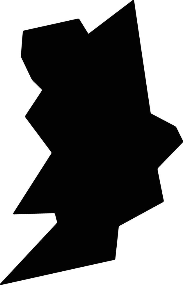 Palmares Brazil silhouette map vector