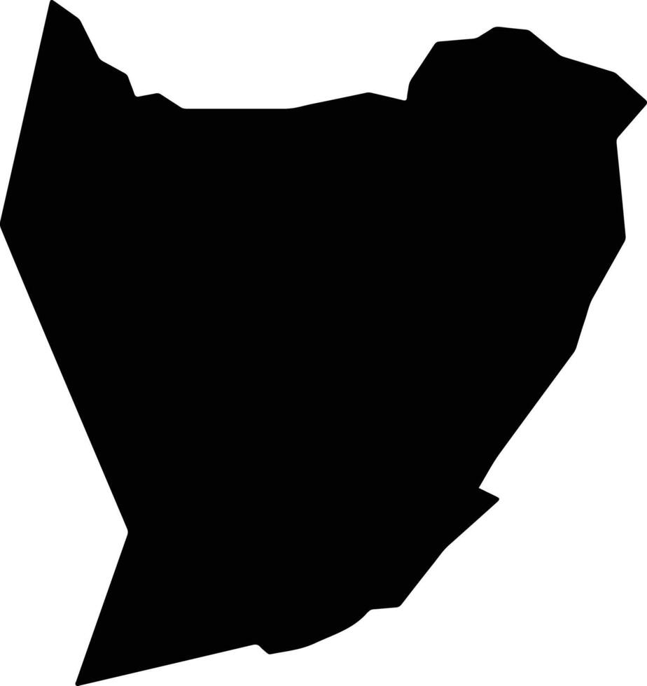 Palmas de Monte Alto Brazil silhouette map vector