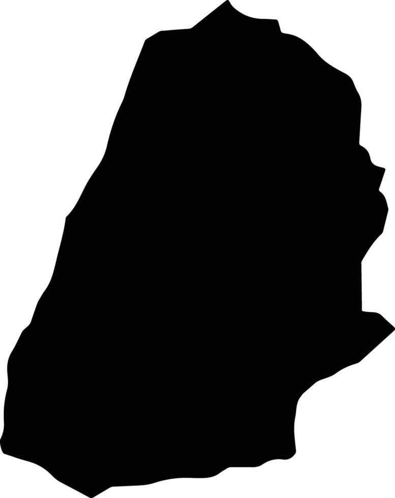 Palmeras Costa Rica silhouette map vector