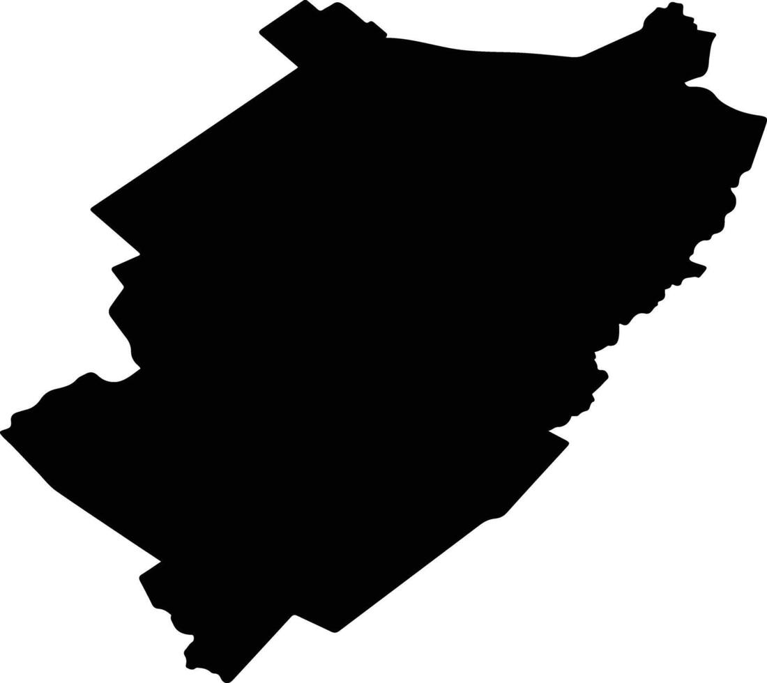 Palmerston North City New Zealand silhouette map vector