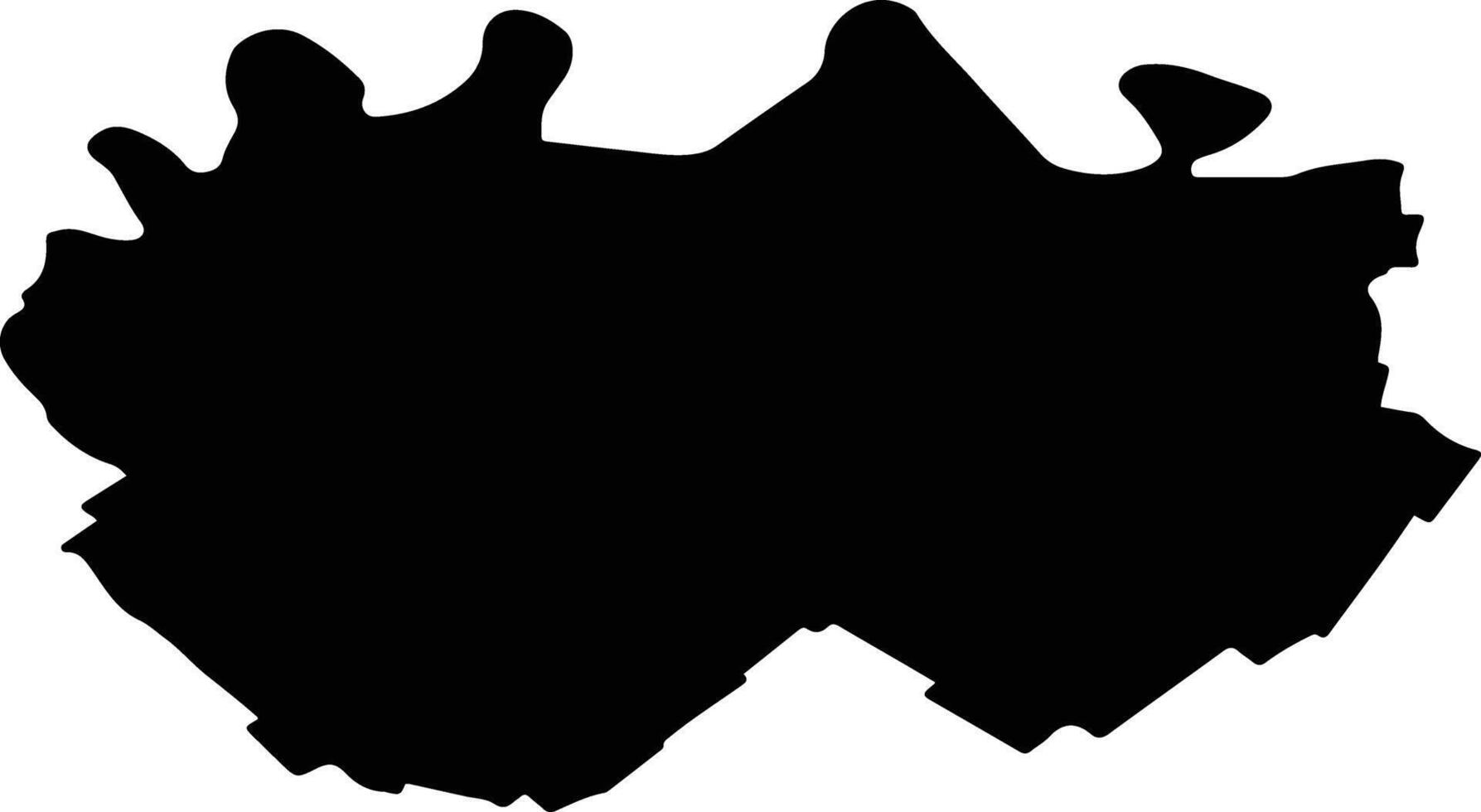 PALTINIS Romania silhouette map vector