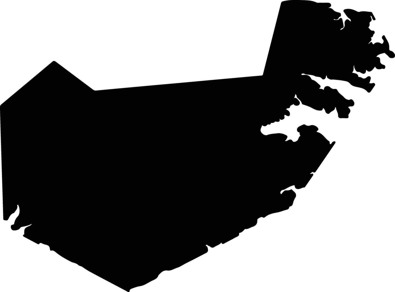 Pamlico United States silhouette map vector