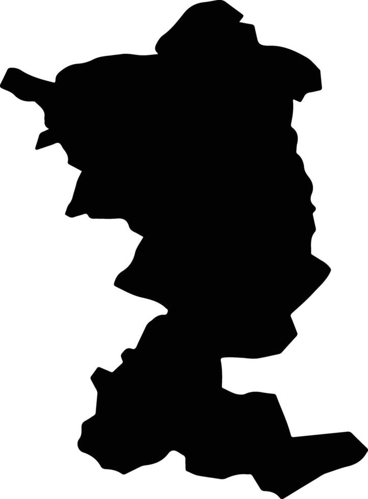 Pamukkale Turkey silhouette map vector