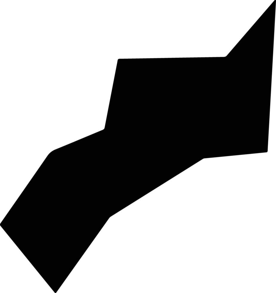 Panchthar Nepal silhouette map vector