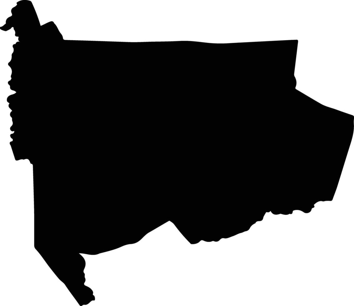Panda Mozambique silhouette map vector