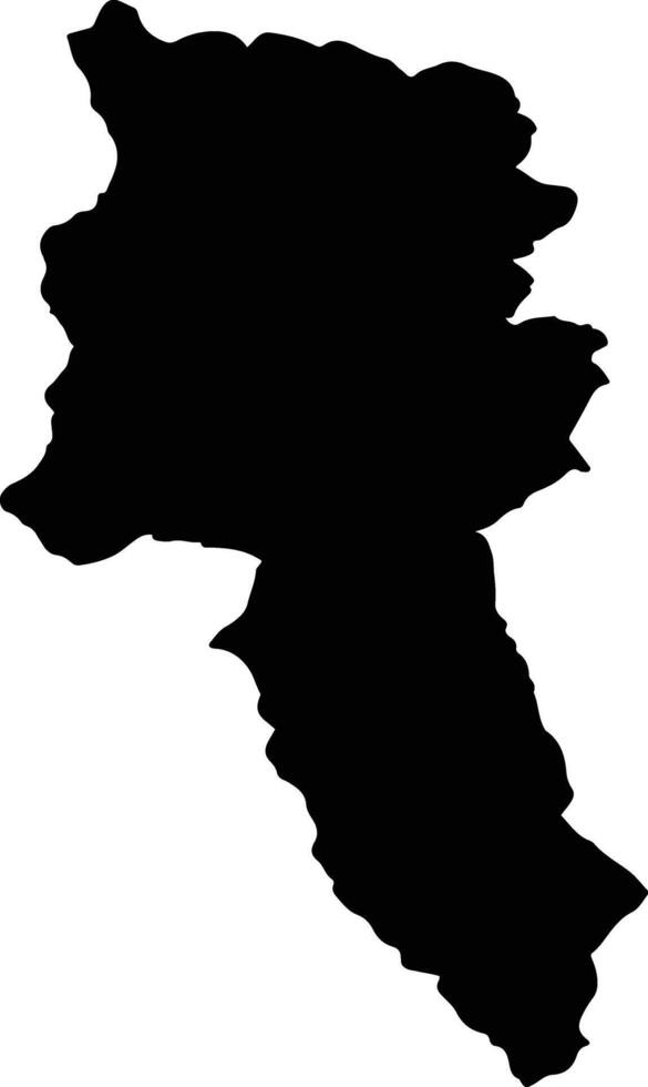 PANGARATI Romania silhouette map vector