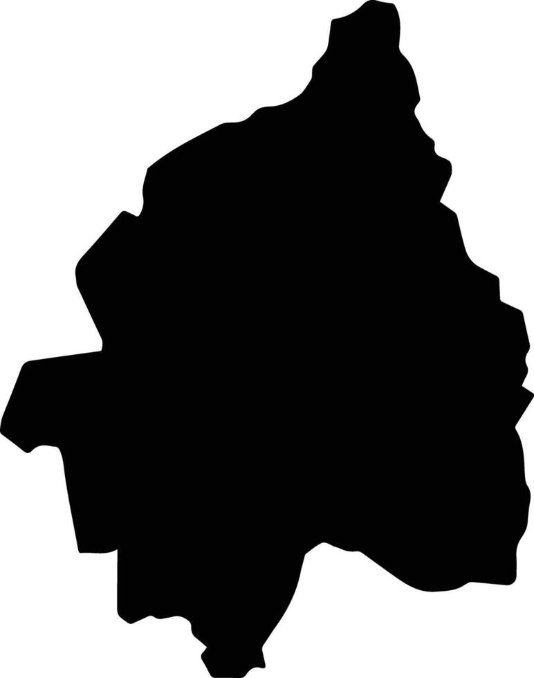 Pangi Democratic Republic silhouette map vector