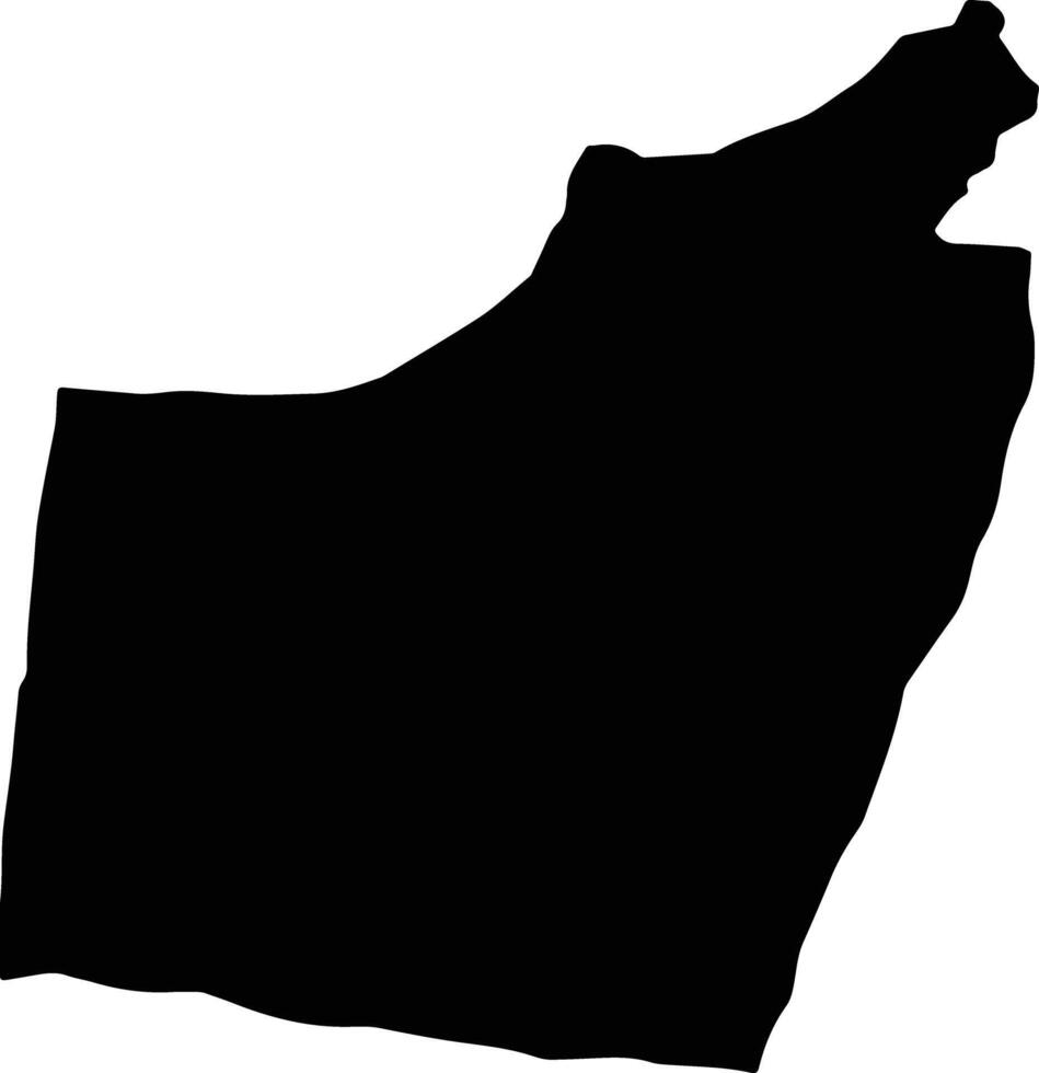 Panjwayi Afghanistan silhouette map vector