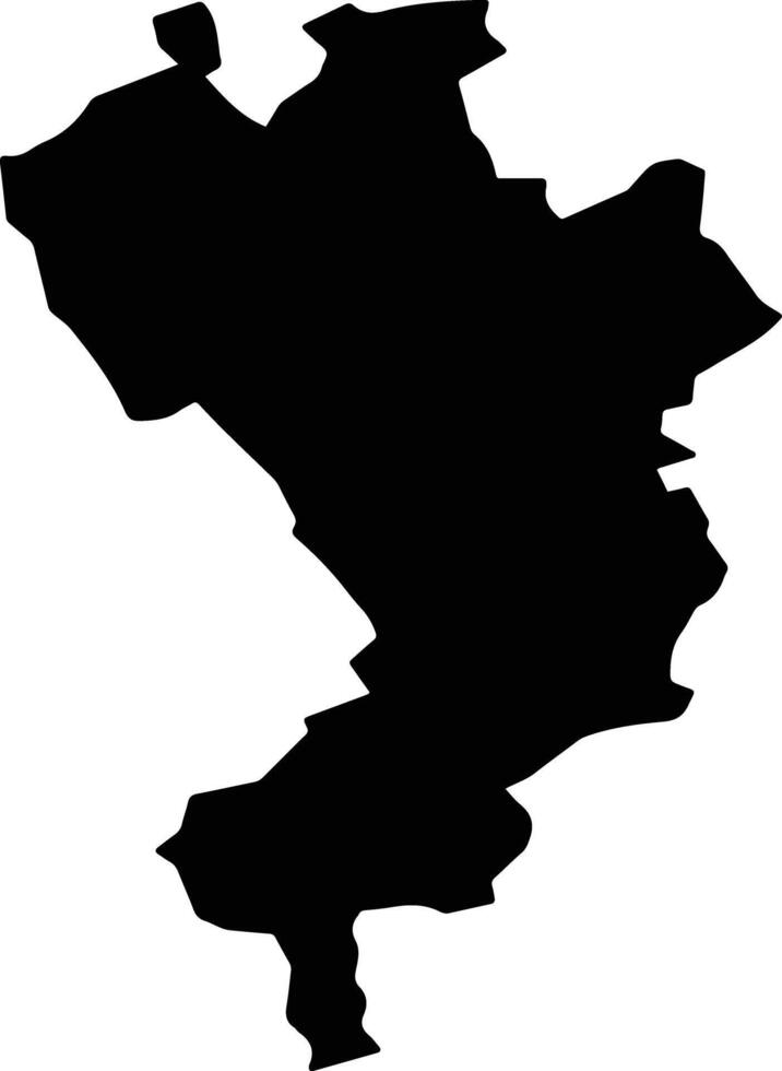 Pannonhalm Hungary silhouette map vector