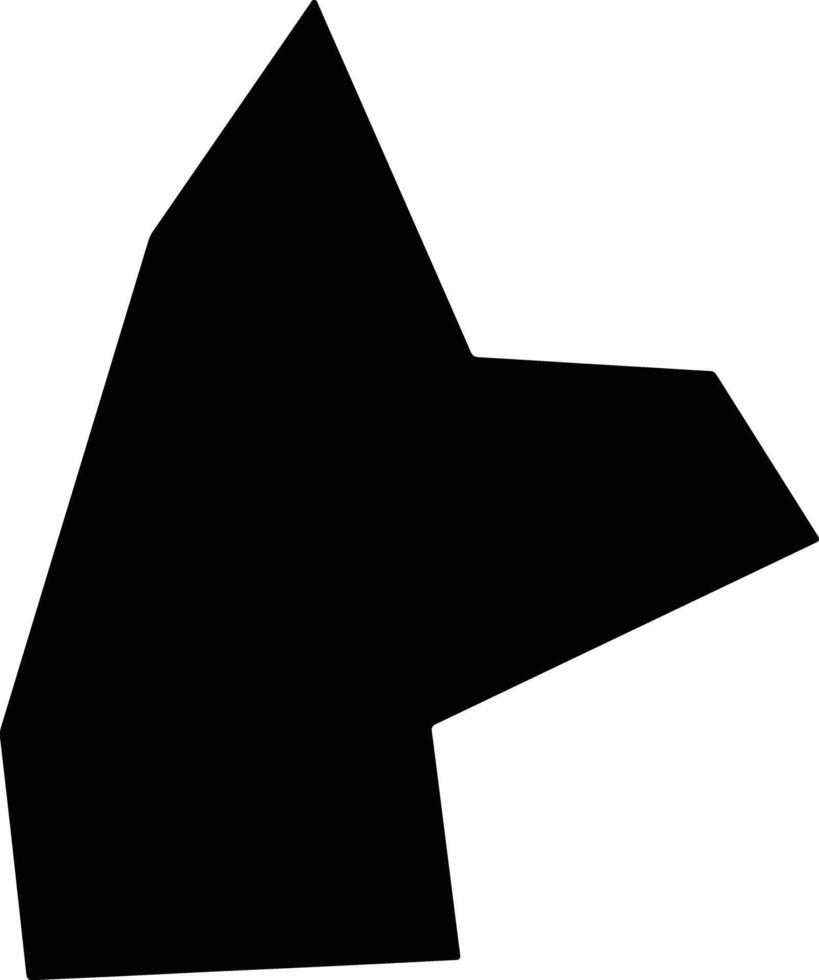 Pano Akourdaleia Cyprus silhouette map vector