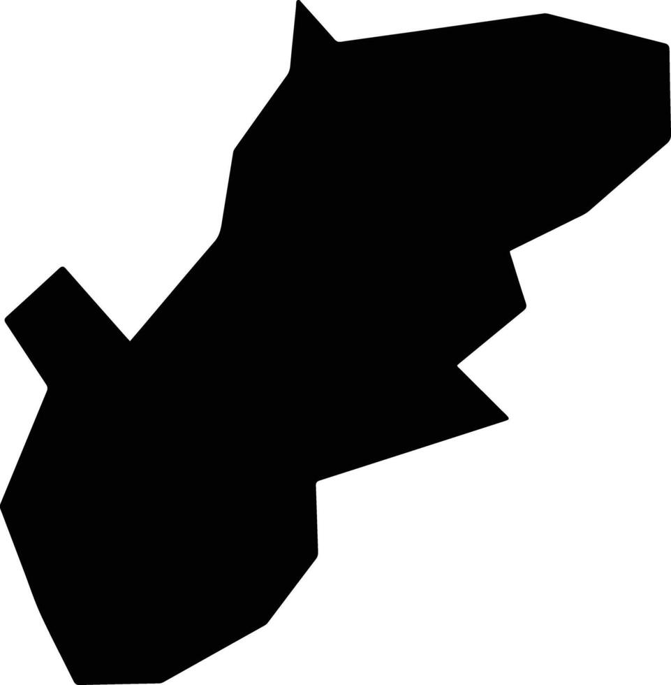 Pano Koutrafas Cyprus silhouette map vector