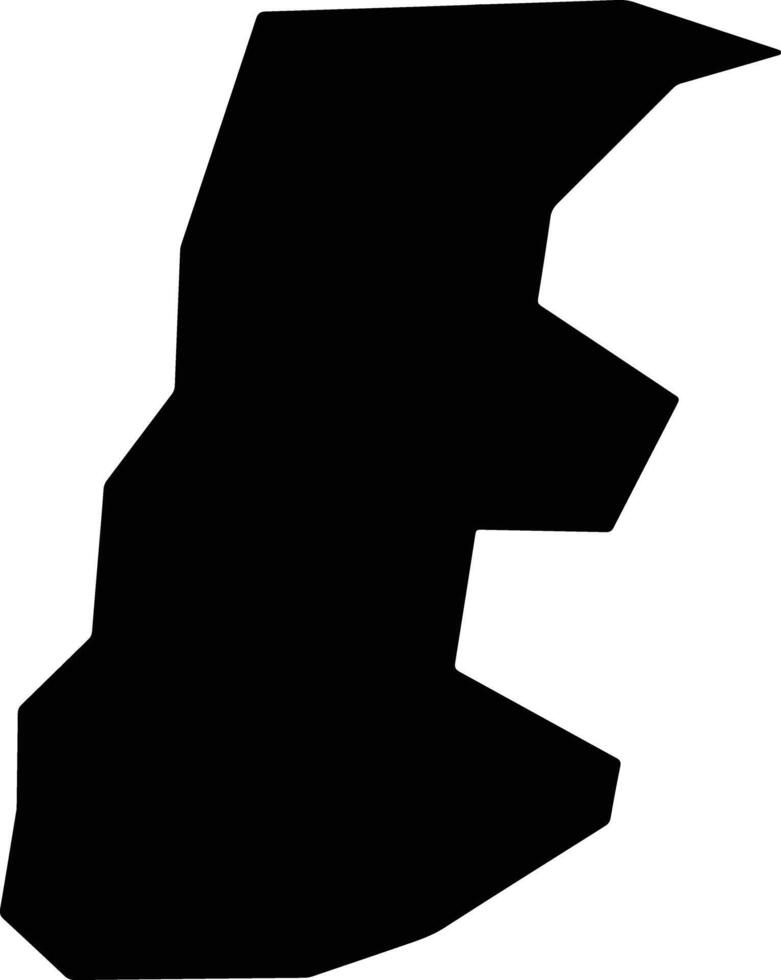 Pano Kivides Cyprus silhouette map vector