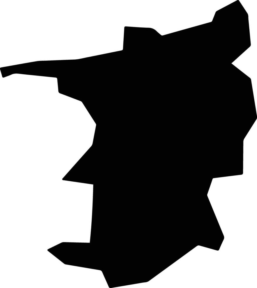 Pano Panagia Cyprus silhouette map vector
