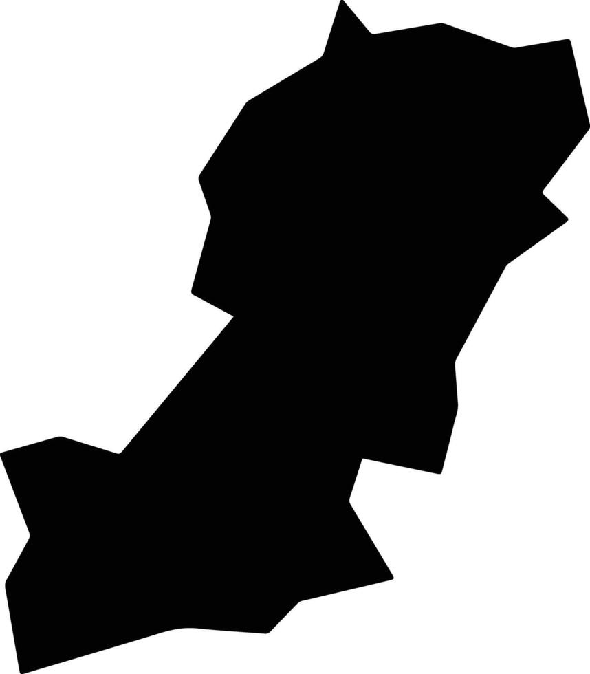 Pano Pyrgos Cyprus silhouette map vector