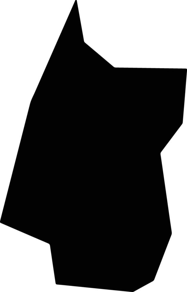 Panxiantequ China silhouette map vector